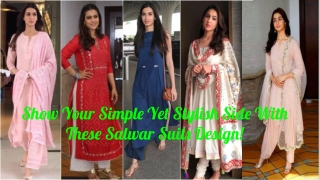 Show Your Simple Yet Stylish Side With These Salwar Suits Design!