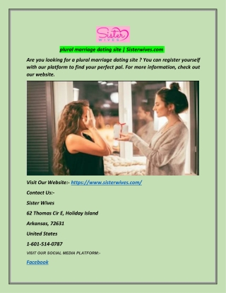 plural marriage dating site | Sisterwives.com
