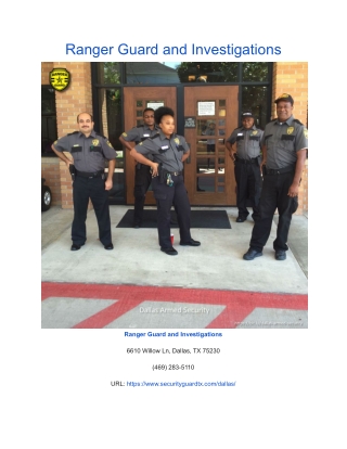 Ranger Guard and Investigations