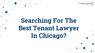 Searching For The Best Tenant Lawyer In Chicago?