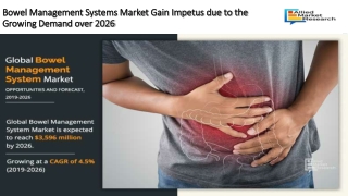 Bowel Management Systems Market Gain Impetus due to the Growing Demand over 2026