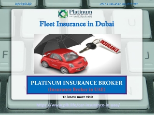 Fleet Insurance in Dubai