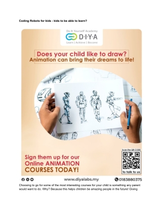 Coding Robots for kids - kids to be able to learn?