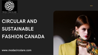 Create fashion with Circular and sustainable fashion Canada
