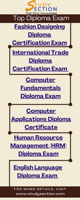 Top Diploma Exam Study Section | Students | College
