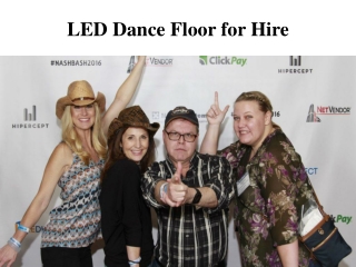 LED Dance Floor for Hire