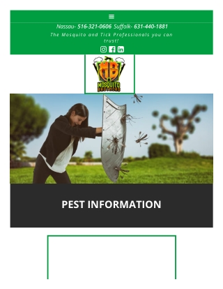 Pest Control Services For Mosquitoes