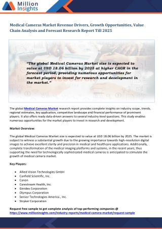 Medical Cameras Market
