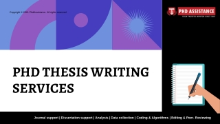 PhD Thesis Writing Services - Phdassistance