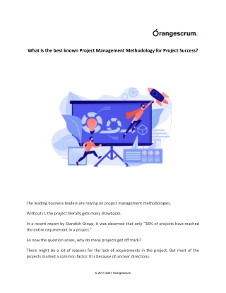 What is the best known Project Management Methodology for Project Success.docx