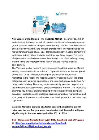 Vaccines Market