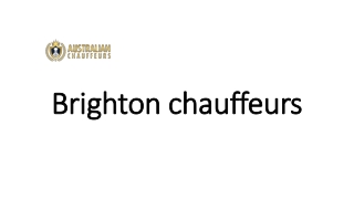 Brighton chauffeurs