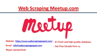 Web Scraping Meetup.com