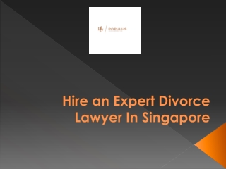 Divorce Lawyer in Singapore