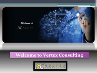 Welcome to Vertex Consulting