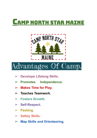 Best Overnight Camps Maine.