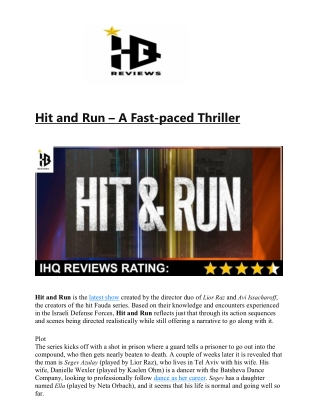 Hit and Run – A Fast-paced Thriller