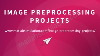 Latest Research Topics in Image Preprocessing Projects