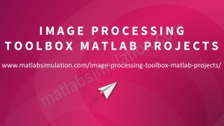 Image Processing Toolbox MATLAB Projects