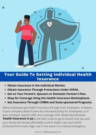 Your Guide To Getting Individual Health Insurance