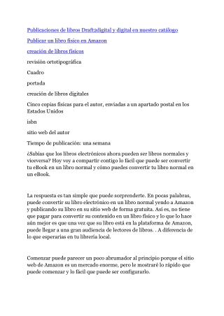 Cinco copias físicas para el autor, enviadas a un PO Box en Estados Unidos