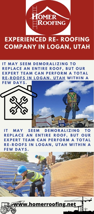 Experienced Re- Roofing Company In Logan, Utah