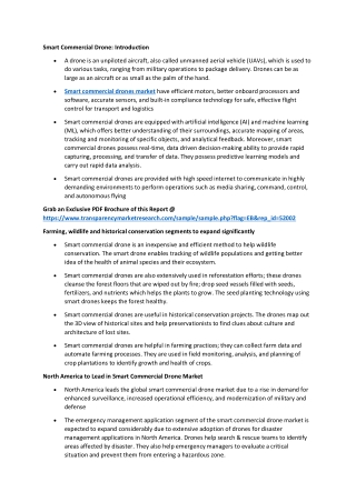 Smart Commercial Drone Market