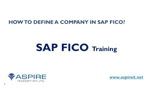 how to define a company in sap fico