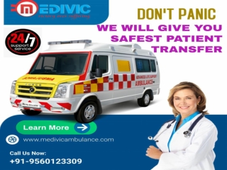 Medivic Ventilator Ambulance Service in Tapasya & Dharmatala, Kolkata