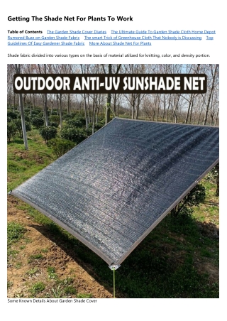 Sunblock Shade Cloth Things To Know Before You Get This