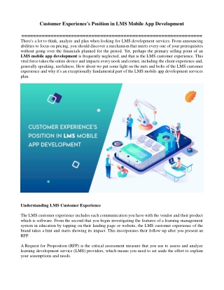 Customer Experience's Position in LMS Mobile App Development (1)