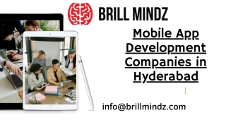 Top Mobile App Development companies in Hyderabad