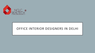 Choose Office Interior Designers in Delhi  - NGLC