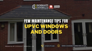 Few Maintenance Tips For UPVC Windows And Doors In Shropshire