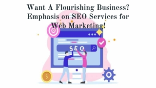 Flourishing Business: Focus on SEO Services for Web Marketing