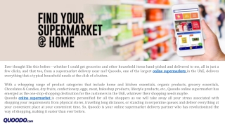 Online Supermarket Best Offer & Free Delivery