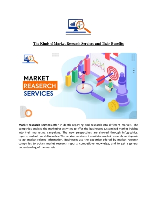 The Kinds of Market Research Services and Their Benefits