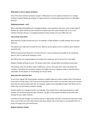 What does it cost to replace windows guest post