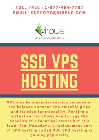 SSD VPS HOSTING