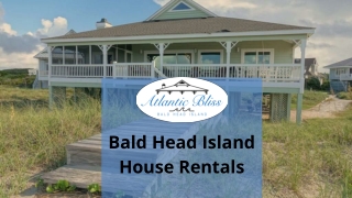 Book a Bald Head Island House Rental