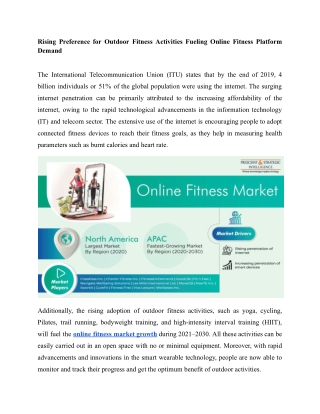 Online Fitness Market Growth Prospects, Key Vendors, and Future Scenario