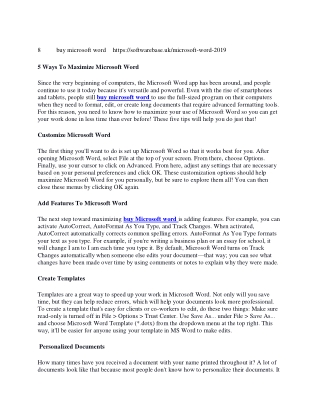 5 Ways To Maximize Microsoft Word