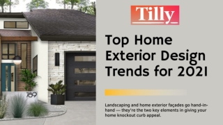 Get the best Landscape Exterior Design Trends At Tilly Design