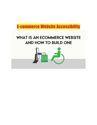 E-commerce Website Accessibility