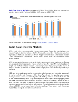Solar Inverter Market size was valued US