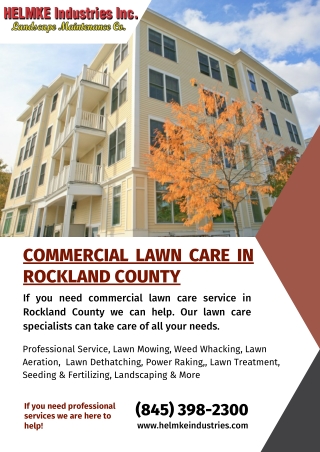 Commercial Lawn Services Rockland County