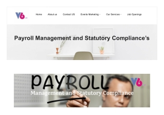 Statutory Compliance in Payroll - A Complete Guide by V6HR