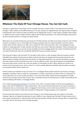 We Buy Houses Cash Chicago Not as Difficult as You Think