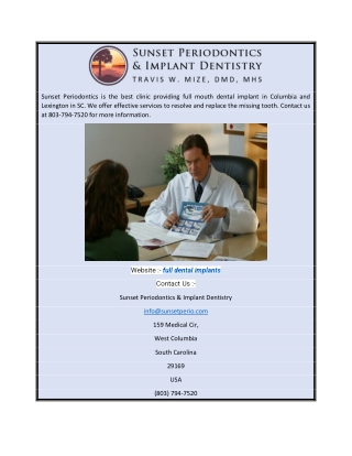 Full Dental Implants Columbiascperiodontist.com
