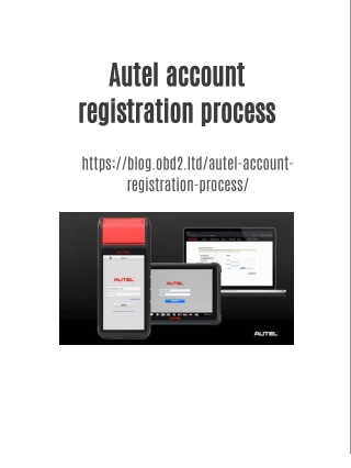 Autel account registration process